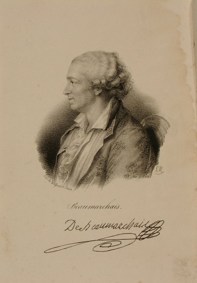 Portrait of Pierre Augustin Caron de Beaumarchais by Francois Seraphin Delpech